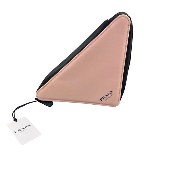 Prada Beauty Triangle Cosmetic Pouch Bag and Dust Bag - Picture 2 of 5